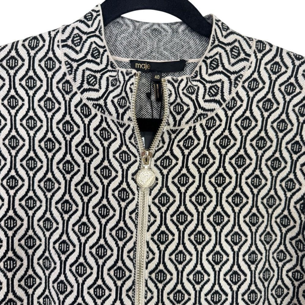 Maje Monochrome Patterned Mini Dress - Picture 8 of 12